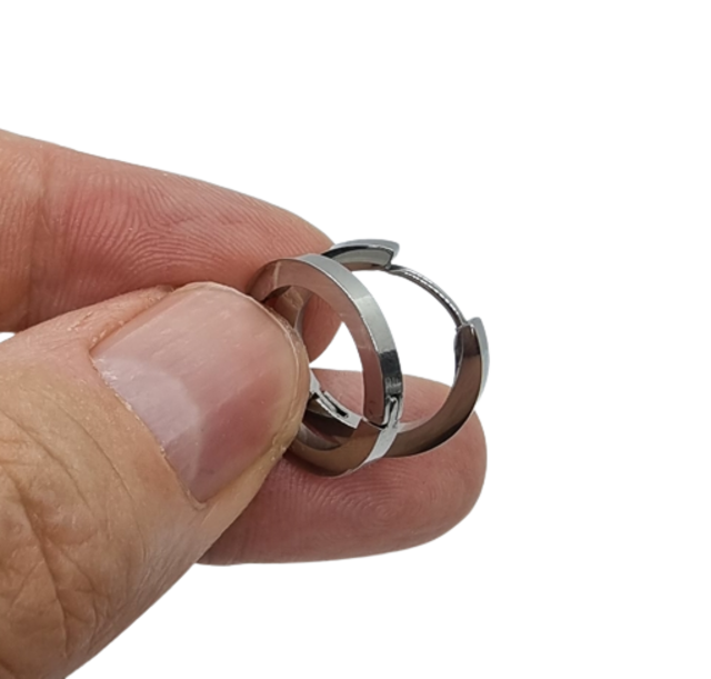 Orecchini A Cerchio Pandora Orecchini A Cerchio In Argento Sterling 925 - 10mm - Unisex Orecchini Argento Particolari - Foto 5