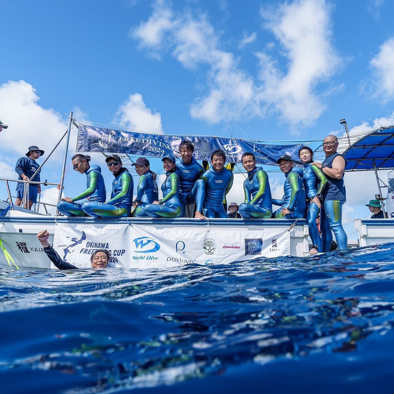asian771P=@yamamotowetsuits 🤝 @worlddive.inc - The Okinawa Freediving Cup