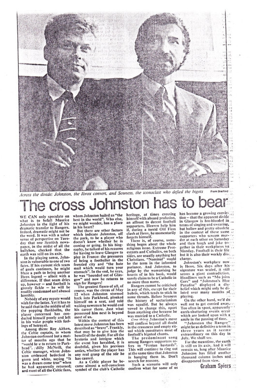 Maurice Johnstone 1989  Graham Spiers