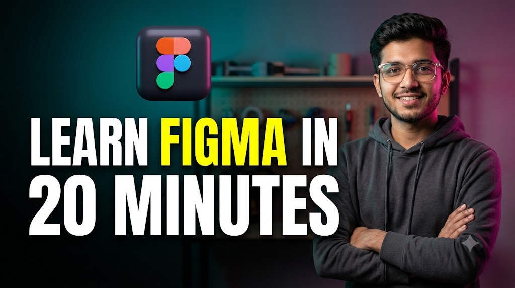 Result of: YouTube Thumbnail Prompt – Learn Figma in 20 Minutes (Full Tutorial)