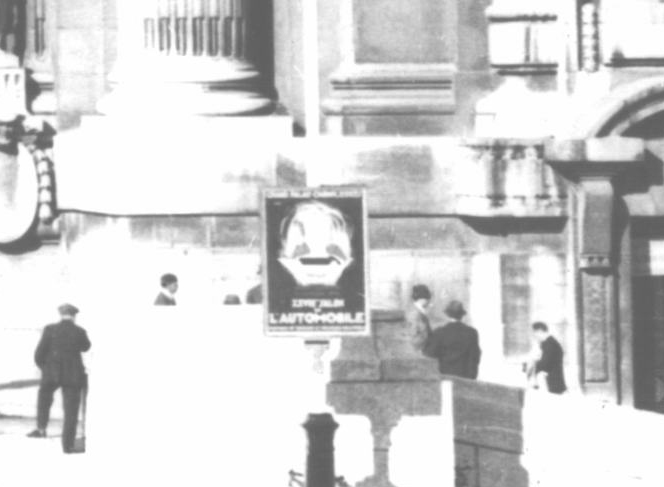 Salon 1934 Paris affiche sur mât de drapeau