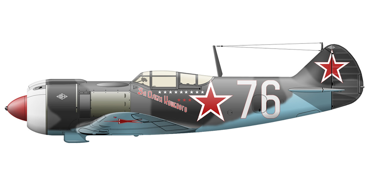 Lavochkin-La-5FN-171IAP-Silver-76-For-Oleg-Koshevoy-flown-by-Capt-Ivan-A-Vishnyakov-1944-0A