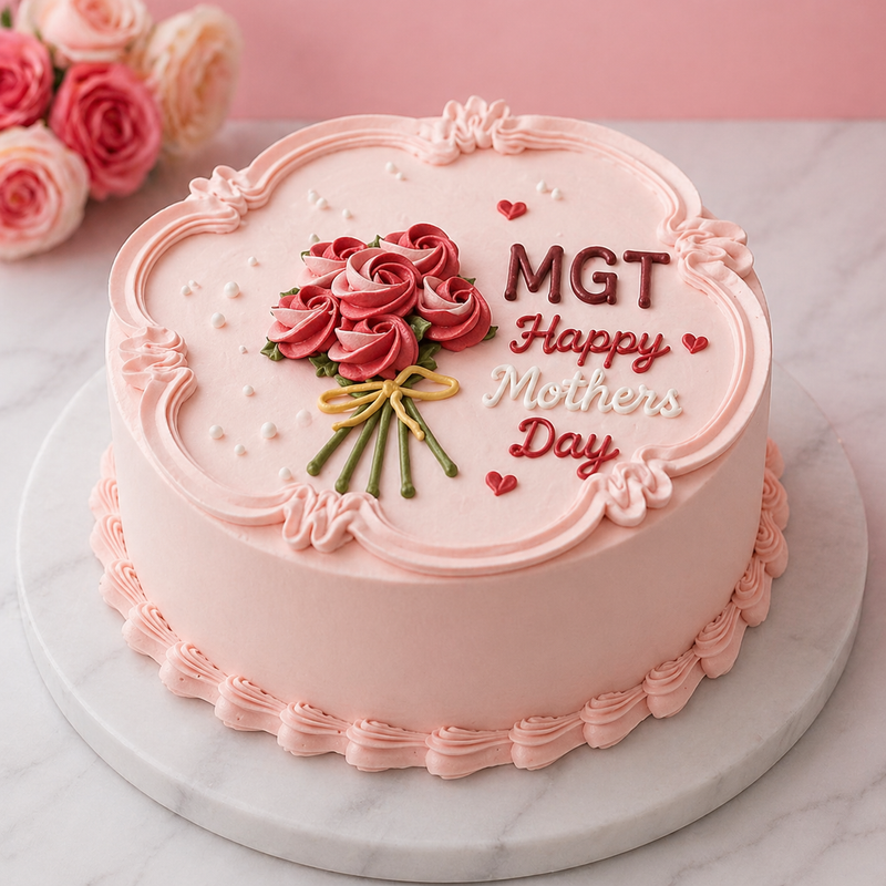 Floral Cake For Mom  Image