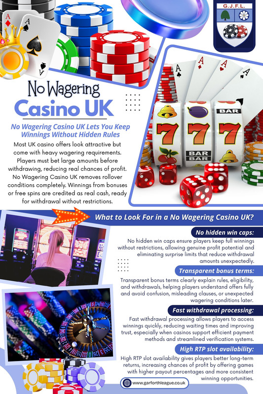 No Wagering Casino UK
