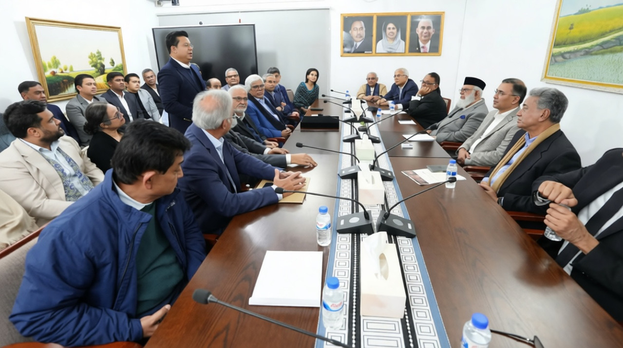 তারেক রহমান ও ব্যবসায়ী নেতাদের বৈঠক