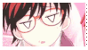 A gif of Haruhi from Ouran High School Host Club Looking defeated in glasses
