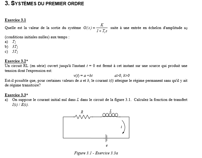 Exercices et rappels mathématiques