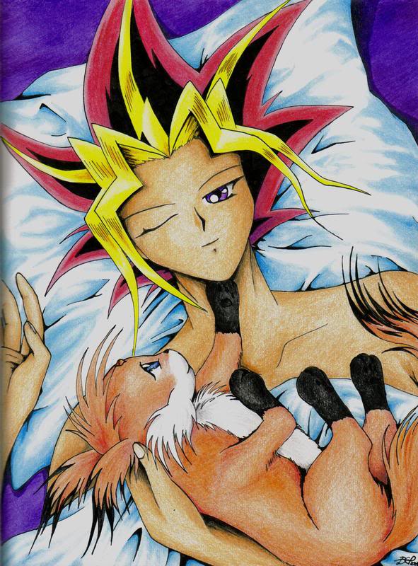 Hình vẽ Atemu (Yami Yugi) bộ YugiOh (vua trò chơi) - Page 3 1_Atemp_296