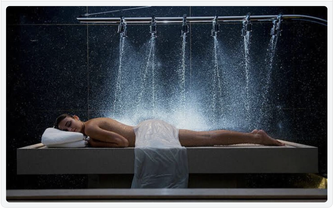 Vichy shower hydrotherapy body ritual