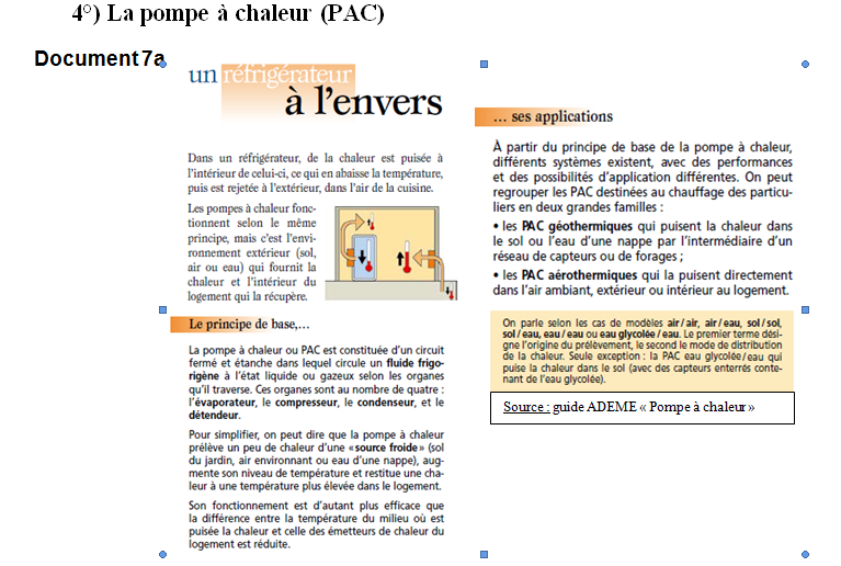 La pompe à chaleur (PAC)