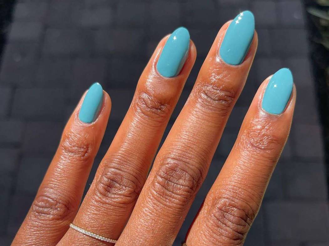 Blue colour nail art designs