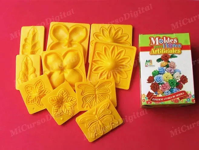 Moldes para foamy flor rosa girasol hojas sépalo para floristería