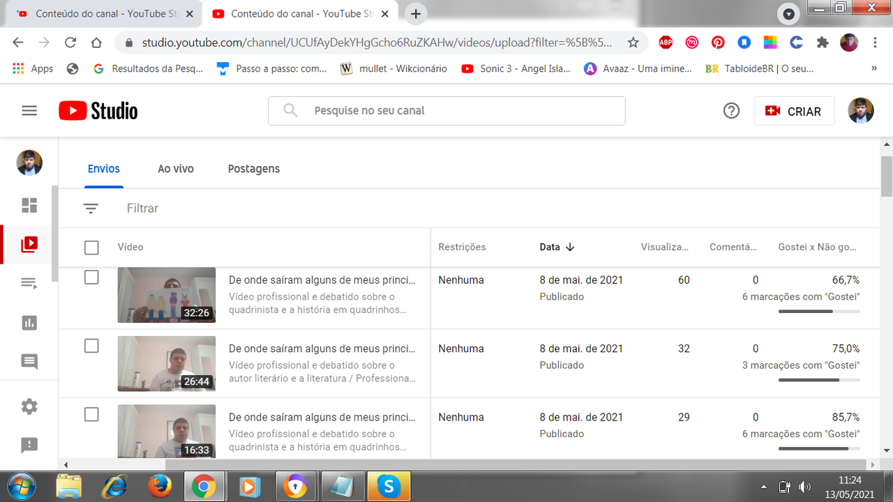 YouTube (vídeos mais recentes) [2]