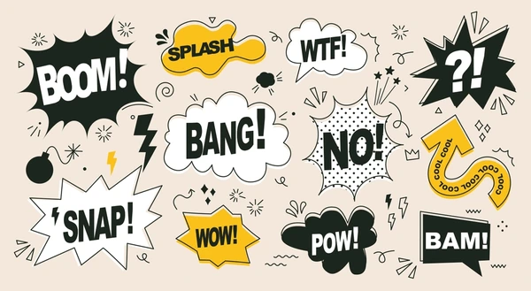 pack speech bubbles comic bomb 600nw 2453069549