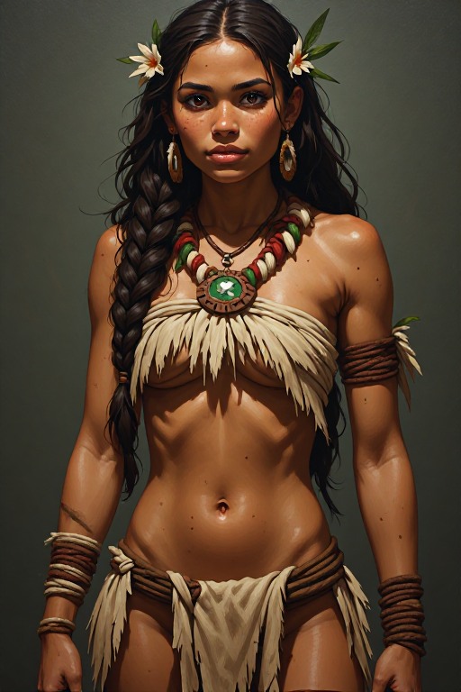 naked-polynesian-girl-warrior-(8)