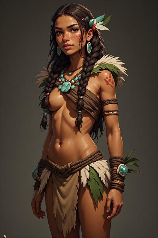 naked-polynesian-girl-warrior-(1)