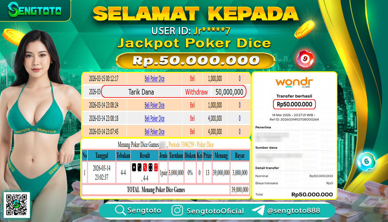 BUKTI PEMBAYARAN LIVEGAME POKER DICE