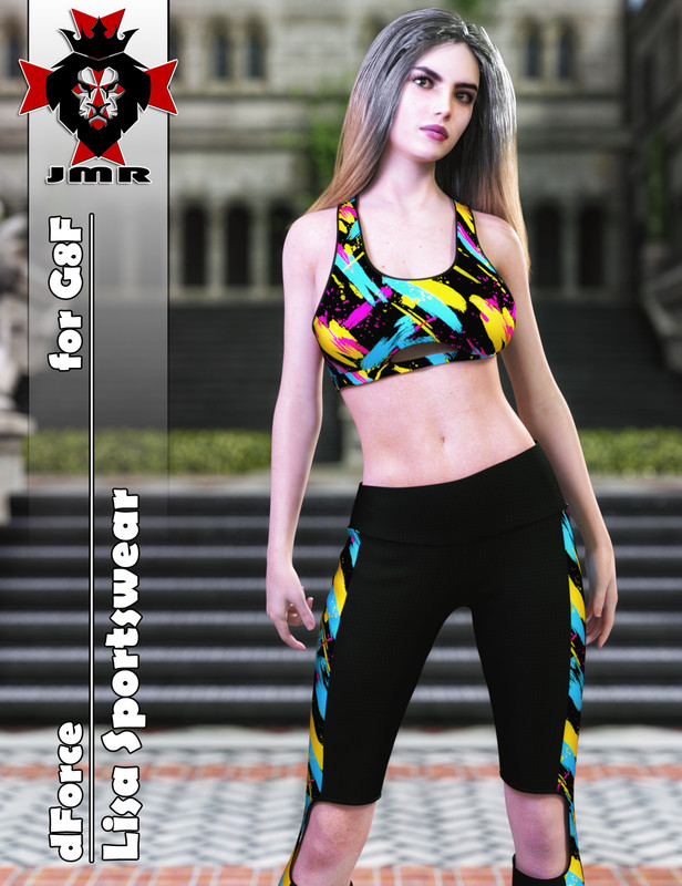 JMR dForce Lisa Sportswear for G8F JMR dForce Lisa Sportswear for G8F
