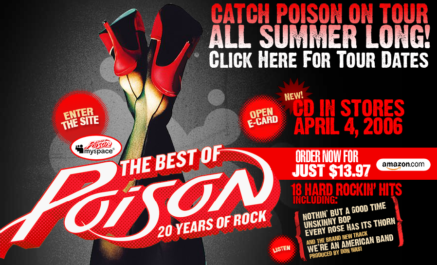 POISON Announces "20 Years of Rock Tour" (Press Release)