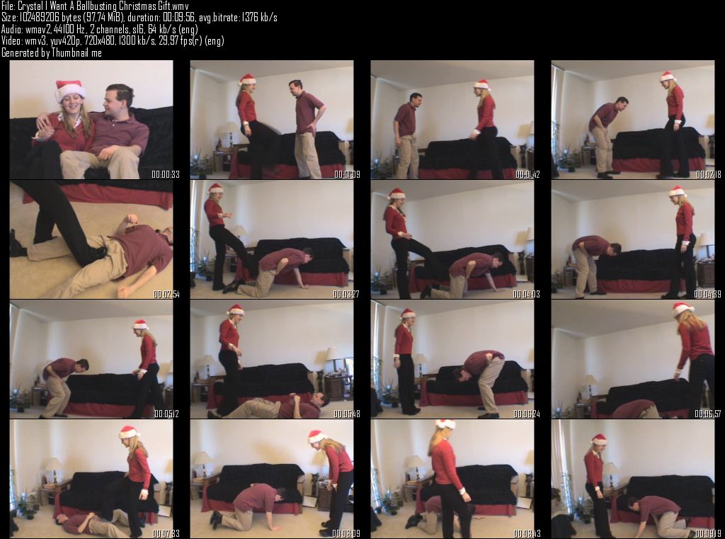 Crystal I Want A Ballbusting Christmas Gift