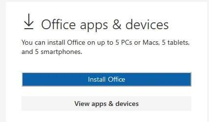 Primer Microsoft naloga sa Office 365 licencom