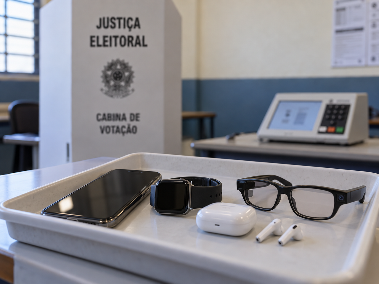 Celular, smartwatch e até óculos inteligentes: o que pode e o que não pode entrar na cabine de votação