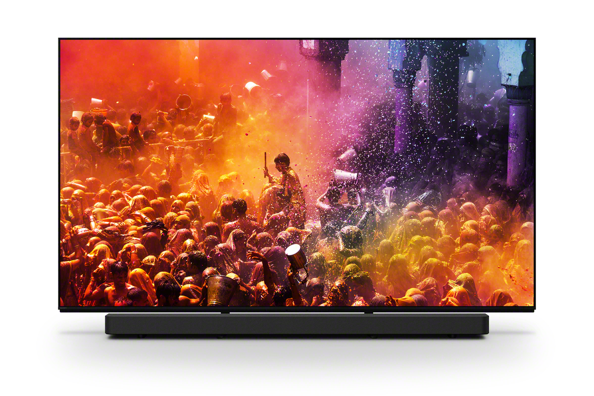 A television screen with a crowd of peopleDescription automatically generated A television screen with a crowd of peopleDescription automatically generated