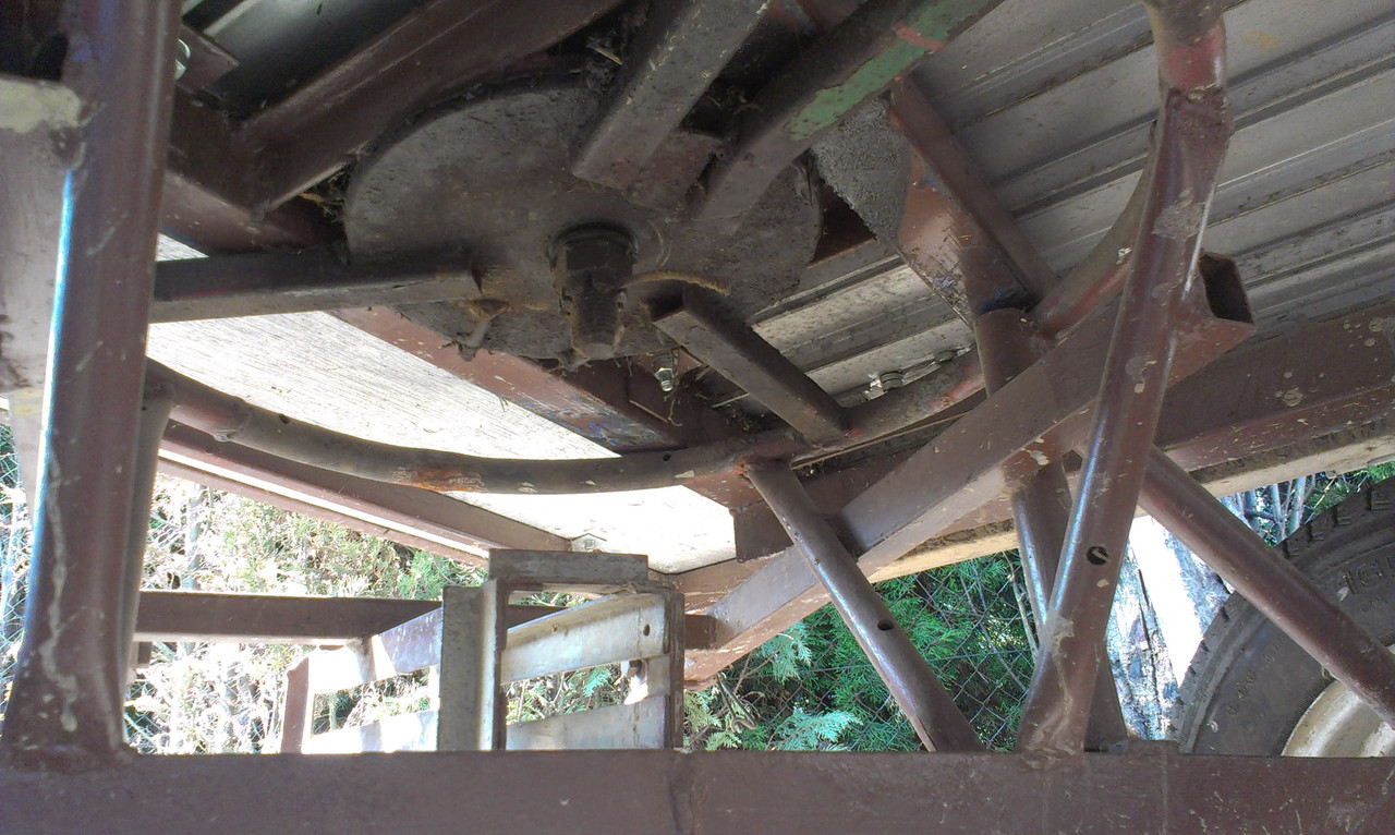 vozík-točna ze zadu a ze spodu