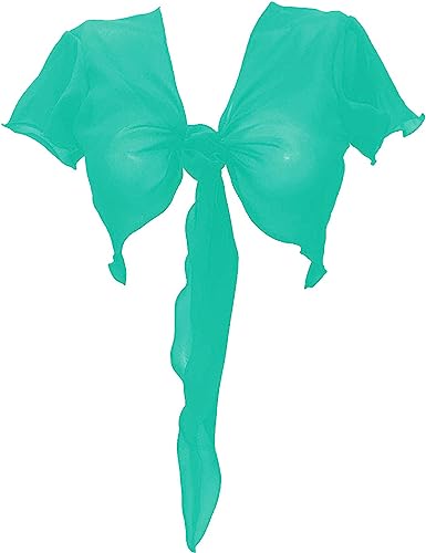 Women's Chiffon Choli Blouse Short Sleeve Tie Crop Top Shrug Belly Dance Gypsy - Bild 54 von 63