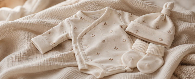 Eerste babykleertjes  5. Het geboortepakje Het eerste pakje is vaak een van de kleertjes waar het meeste gevoel aan vastzit. Je koos het voordat je precies wist wie het zou dragen. Bewaar het eventueel samen met het bijpassende mutsje en de sokjes.   6. Een paar piepkleine sokjes Soms is alleen al het formaat genoeg. Die sokejs laten later zien hoe klein de voetjes ooit waren. Kies bijvoorbeeld het eerste paar of de sokjes die je baby heel veel droeg.  7. Het eerste mutsje Ee mutsje dat nog precies de vorm va dat kleine hoofdje lijkt te hebben. Misschien hoort het bij het geboortepakje, misschien werd het pas thuis een favoriet. Een briefje erbij helpt je het verschil later nog te herinneren. 8. Een veel gedragen lievelingspakje Niet alleen de allereerste outfit is bijzonder. Ook het pakje waarin je baby zo vaak op je arm lag, kan een mooie herinnering zijn. Kies gerust op gevoel: welk kledingstuk brengt je meteen terug naar die tijd?  9. De eerste slofjes of schoentjes Misschien waren ze nog veel te groot toen je ze kocht. En pasten ze ineens precies. De eerste slofjes of schoentjes laten zien hoe klein die voetjes ooit waren. Bewaar het paar dat je kindje voor het eerst droeg, of juist de schoentjes waarmee de eerste stapjes werden gezet.