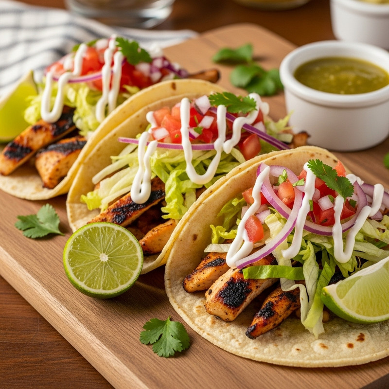 3 Grilled Chicken Tacos