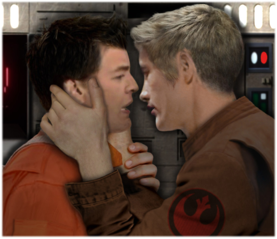 Wes Hobbie about to kiss