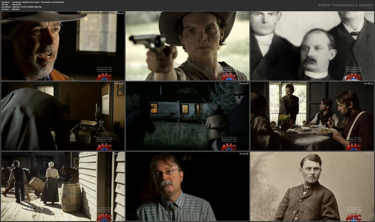 Gunslingers S01E03 Jesse James - The South's Last Rebel.mkv