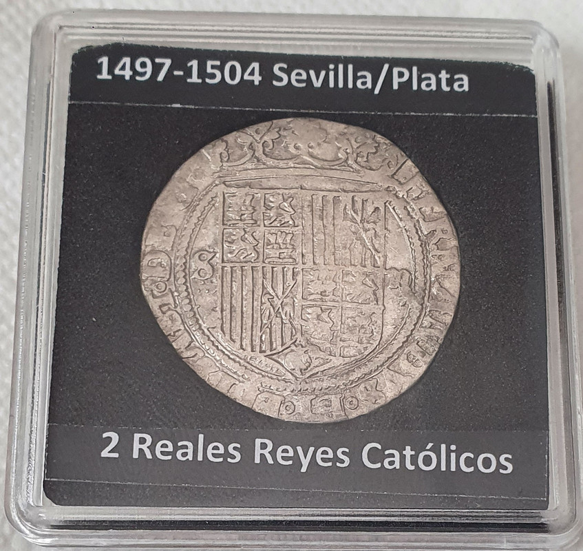 2 Reales Reyes Católicos ceca de Sevilla encapsulada NGC 20221101-103002