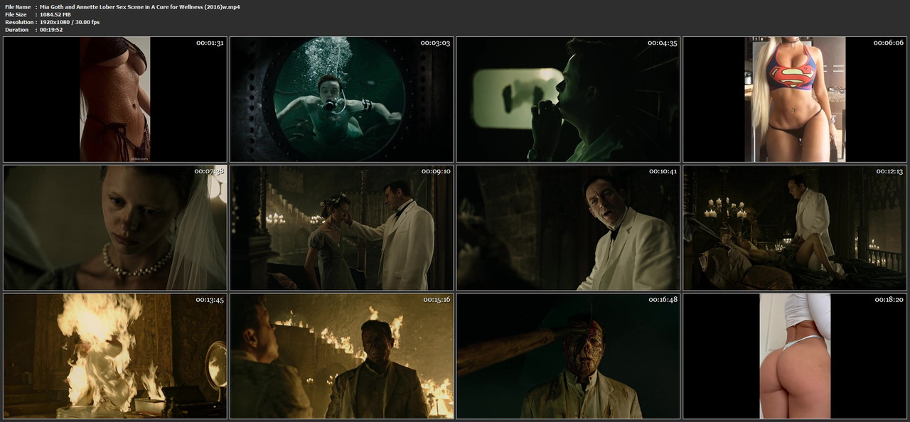 Mia Goth and Annette Lober Sex Scene in A Cure for Wellness (2016)w.mp4