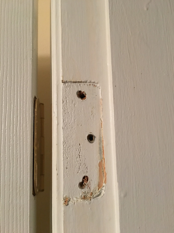 How Would You Guys Handle This Closet Door Hinge Repair Page 1