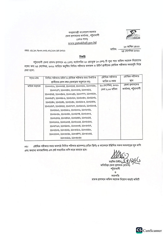DC-Office-Patuakhali-Exam-Result-Notice-2026-PDF-1