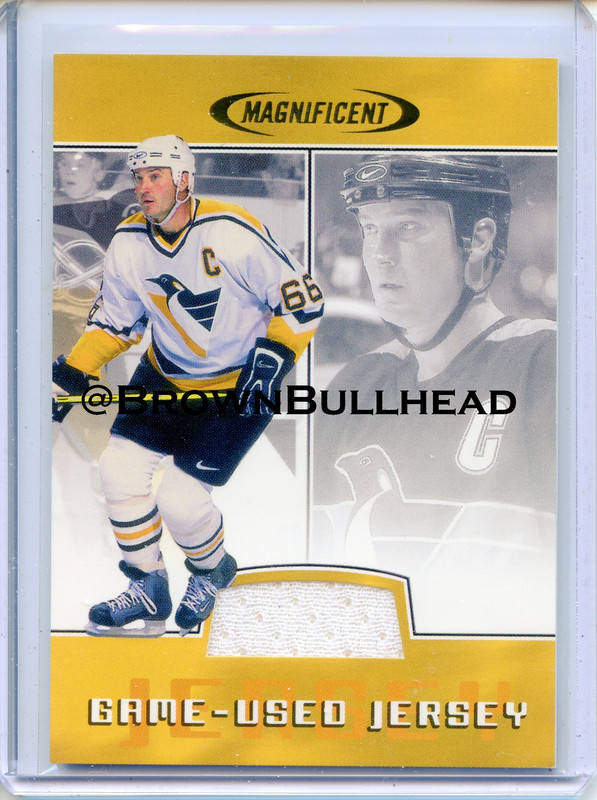 2002 03 BAP First Edition Magnificent Inserts MI 01 Mario Lemieux 2000 01 Jersey Pittsburgh Peng