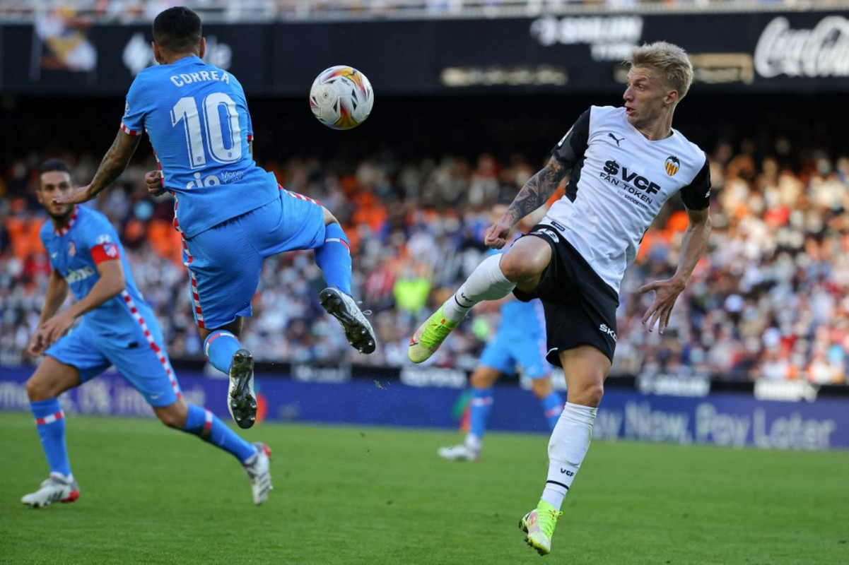 Atlético de Madrid empató con Valencia en un partido de LaLiga