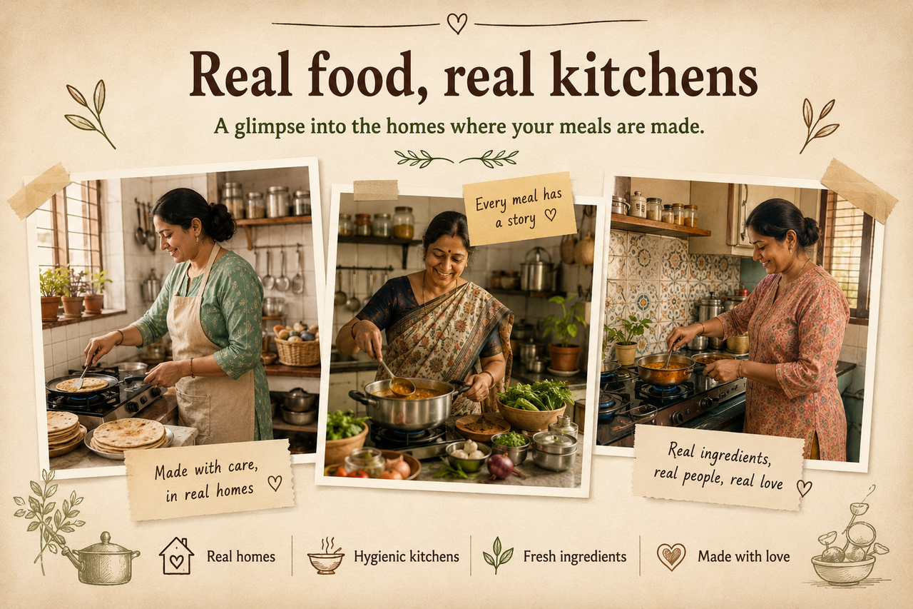 Real food, real kitchens. A glimpse into the homes where your meals are made.