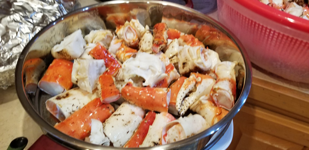 my turkey this year Alaskan-king-crab-legs