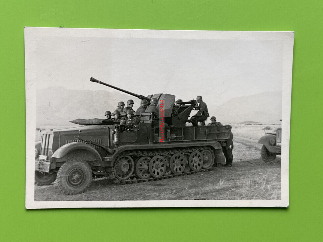 Foto, Wk2, schwere Heeres Flak auf Sonder Kfz (N)50814