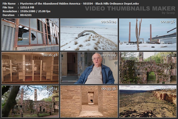 Mysteries of the Abandoned Hidden America - S01E04 - Black Hills Ordinance Depot.mkv