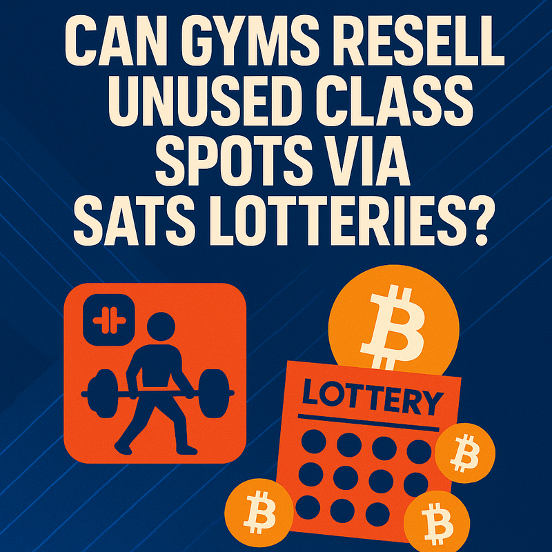 Can gyms resell unused class spots via sats lotteries?