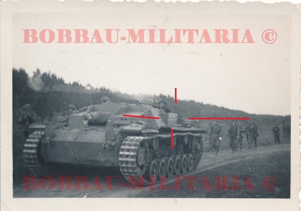 Sturmgeschütz STUG III Stummel Korps Mailing Vormarsch Front Ein