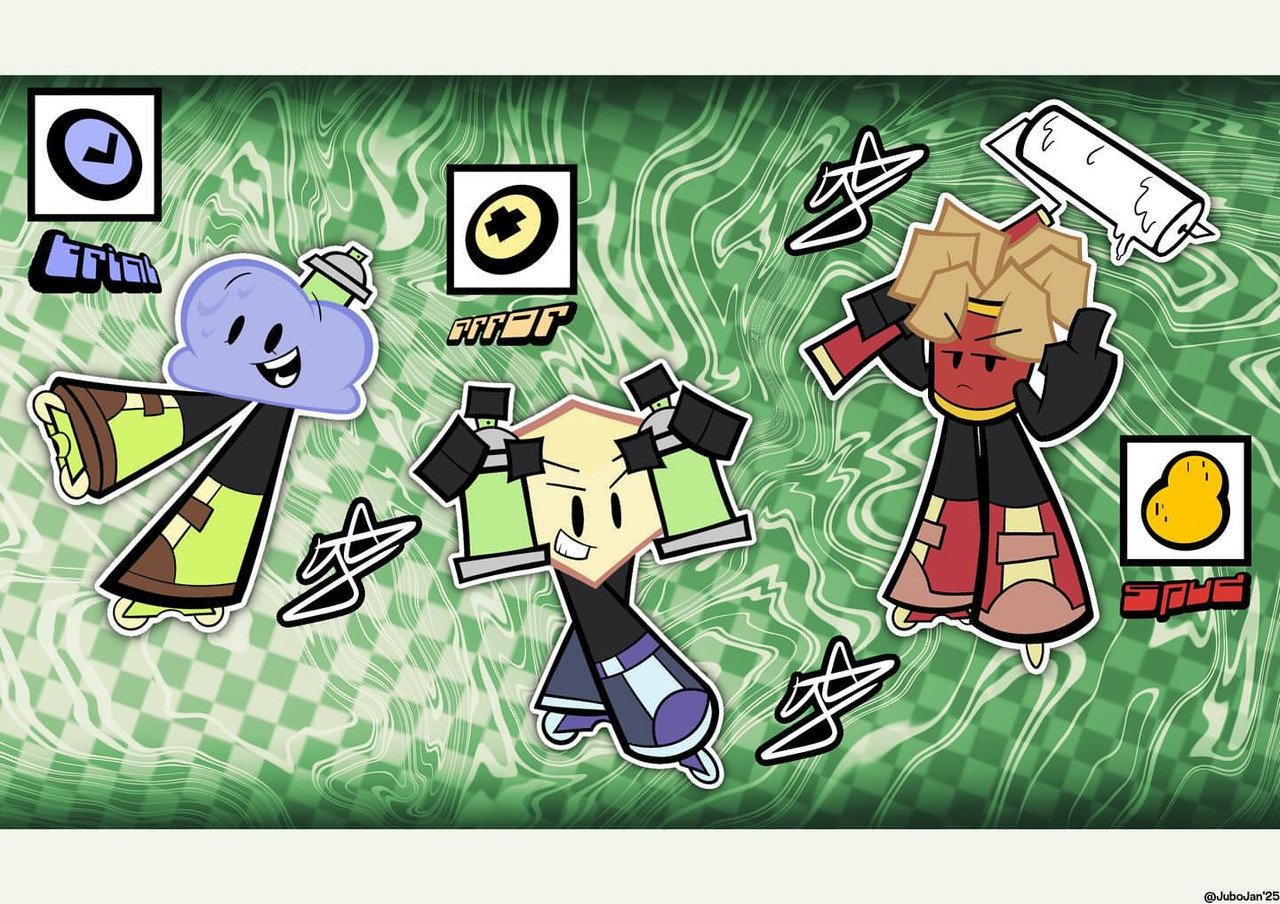 BFDI: Graffiti n' Grind AU