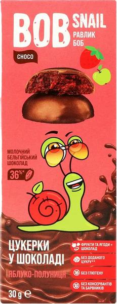 Цукерки Bob Snail яблполун в мол шок30г