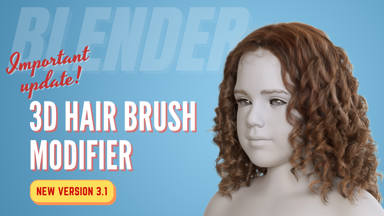 Blender Addon 3d Hair Brush V3.1 2024 Free Daz 3D Models