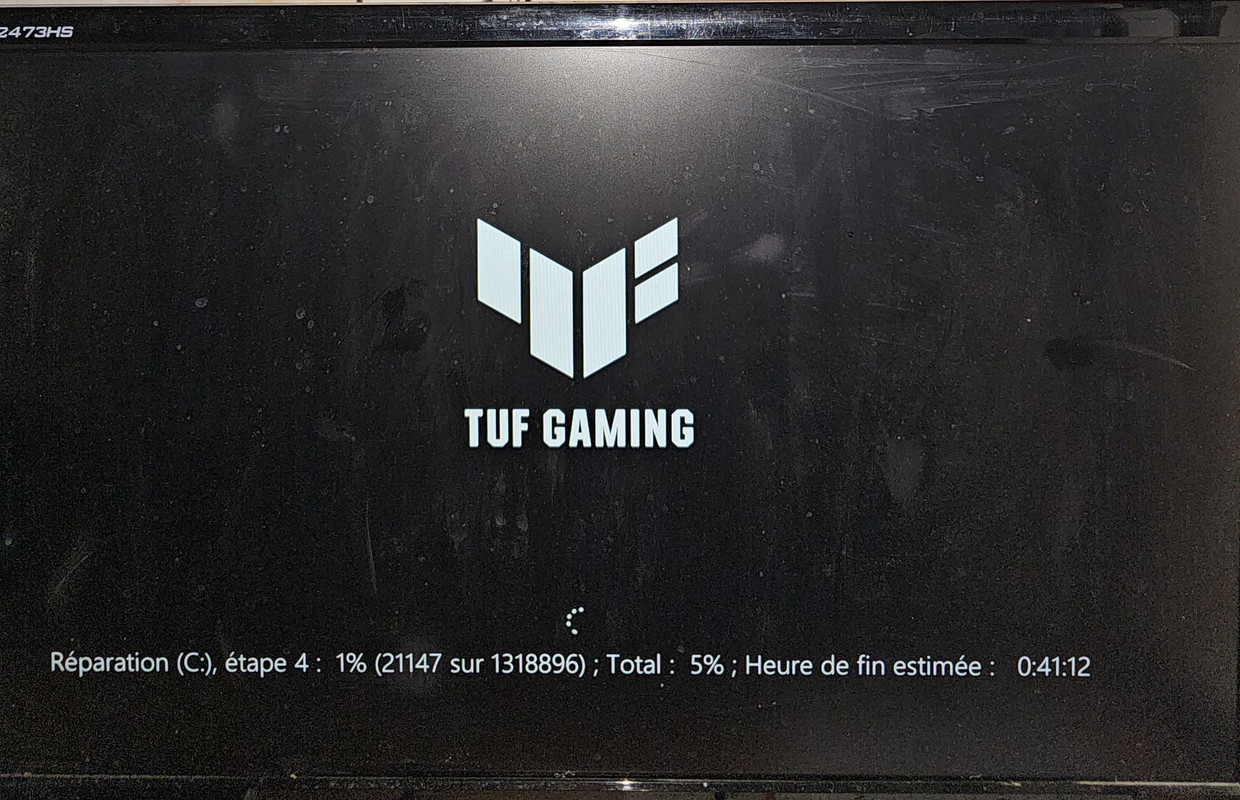 23 FEVRIER 2024 REPARATION AU REDEMARRAGE