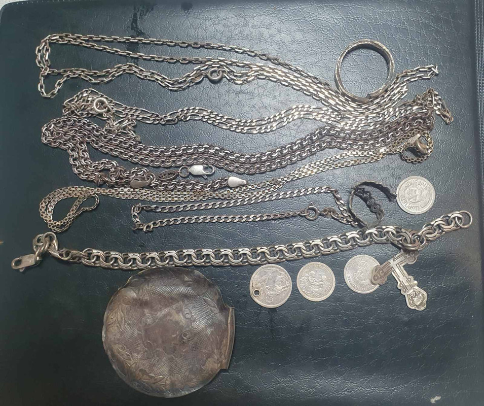 MONGOLIAN STOLE MIDNIGHT PEARL